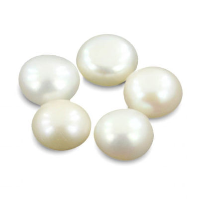 35.96 Cts Round Certified Natural White Pearl Gemstone Lots